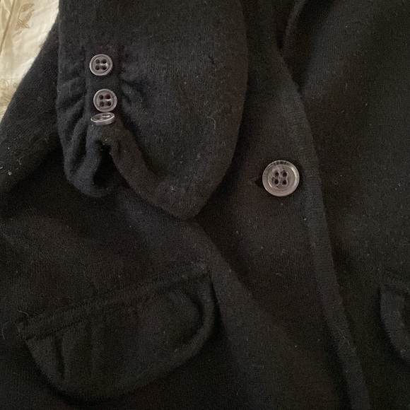 EUC design history • black 3/4 wool blend blazer • small - Picture 7 of 8